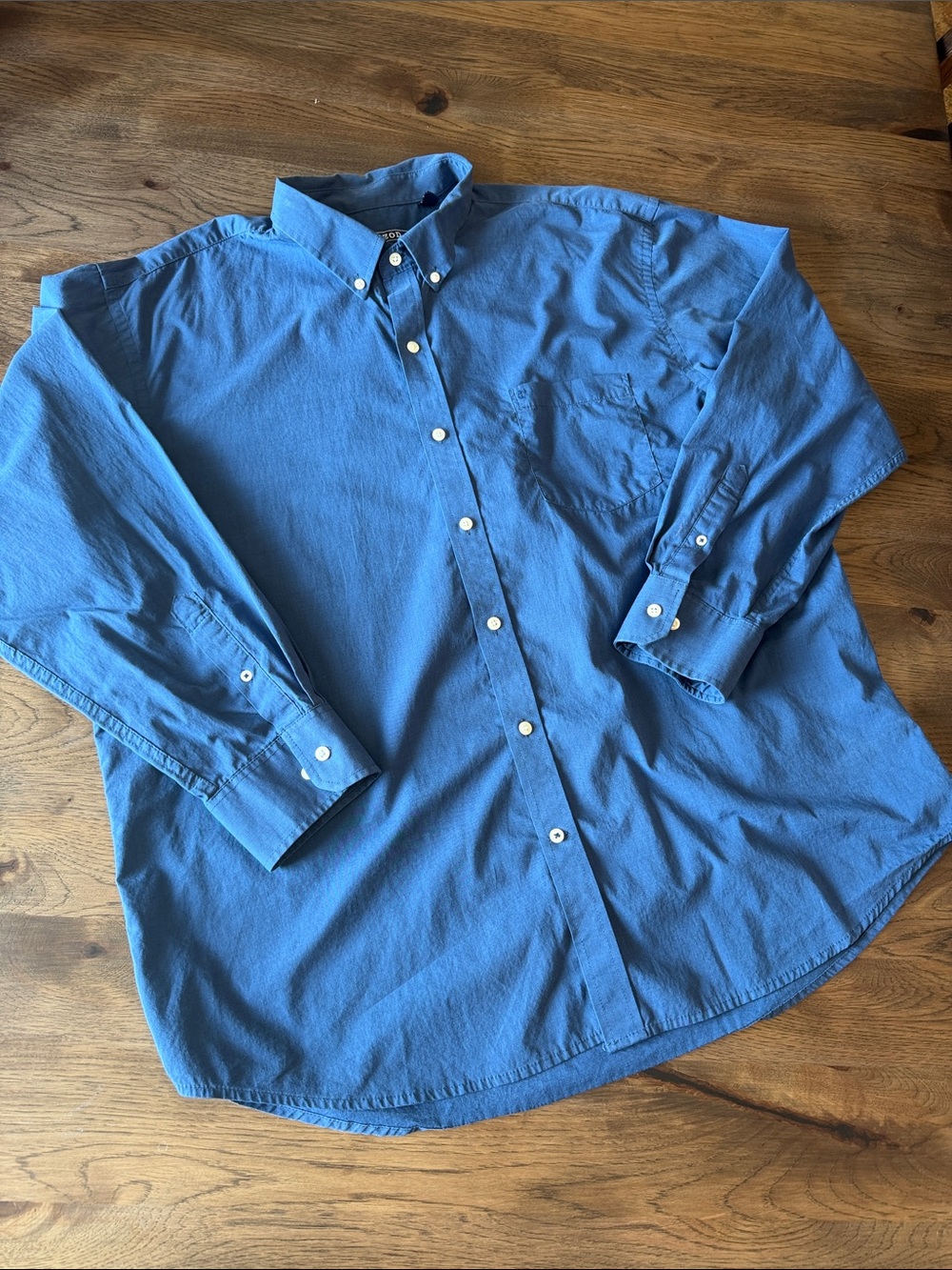 IZOD Men's XXL Blue Button Up Shirt